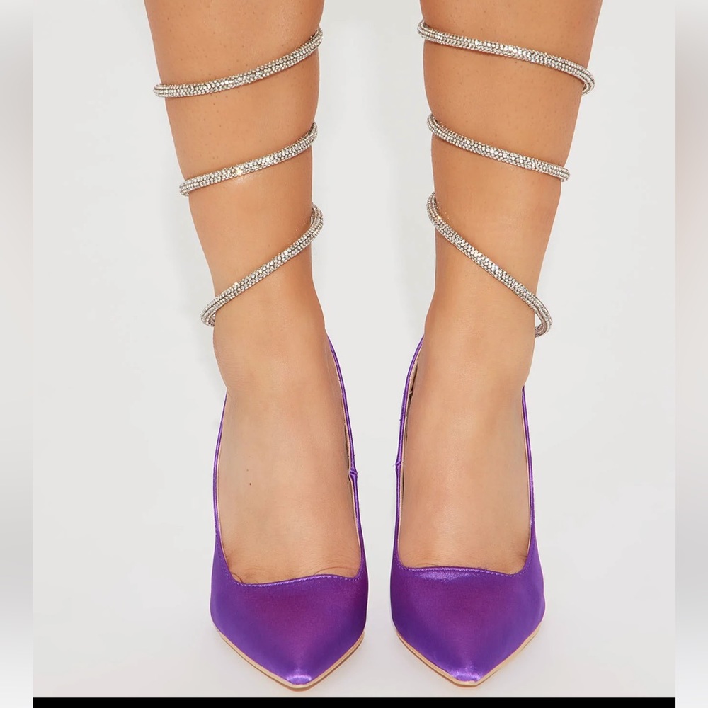Purple Stiletto pumps